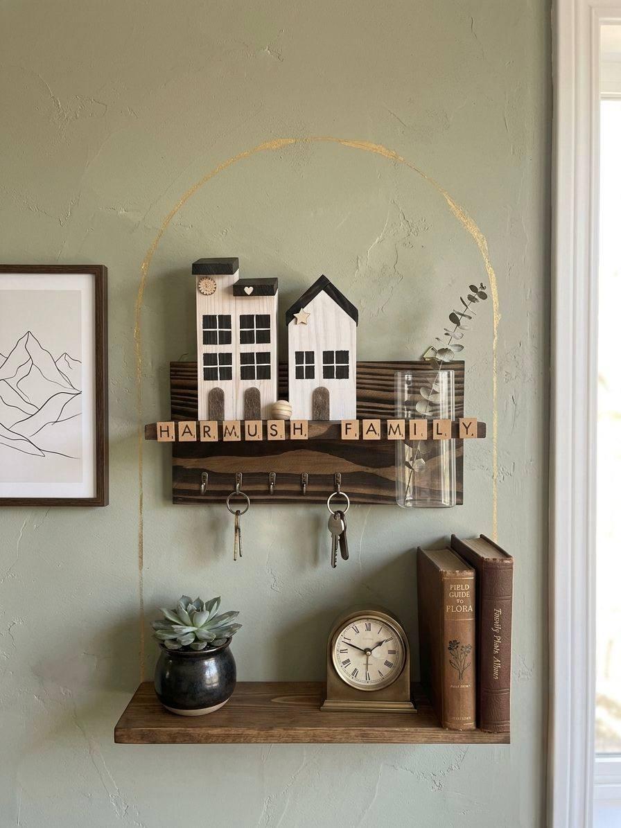 Hand-carved wood art